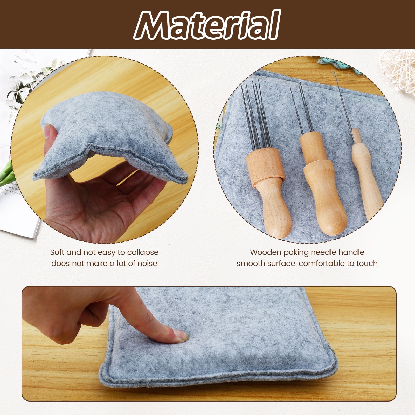 LINFANG 113Pcs Needle Felting Tool Kit DIY Wool Felt Needling Tool Kit Needle Felt Starter Kit DIY Needle Felting Supplies Complete Needle Felting Kit with Wool Felt Pad for Beginners
