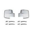 thumbnail image 1 of Embellecedor de carcasa para espejo retrovisor lateral y cubierta de manija de puerta decorativa Yashi Patriot 2011-2016 plateado, 1 of 5