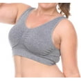 thumbnail image 3 of Stylzoo Women's Plus Size 3 Pack Seamless Wire Free Bra with Removable Pads, 3 of 3