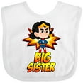 thumbnail image 3 of Inktastic Big Sister Superhero Girls Baby Bib, 3 of 4