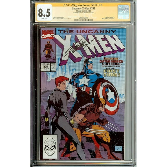 Uncanny X-Men #268 Signed Chris Claremont CGC 8.5