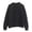 Black, variant on SUXIAN Womens Sweatshirts Solid Turtleneck O Neck Long Sleeve Plus Velvet Pullover Women's Sweatshirt XXXL