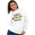 thumbnail image 4 of Let There Be Christmas Modern Art Unisex Plus Fleece Graphic Sweatshirt Brisco Brands 4X, 4 of 6