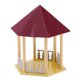 thumbnail image 5 of Pabellón de techo rojo hexagonal de arquitectura antigua para de Zulema Pabellón de construcción de mesa de arena, 5 of 8