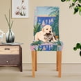 thumbnail image 4 of Yayeee 2 Pack Dining Chair Covers Stretch Parson Chairs Slipcovers Seat Protector, Boat Seaside, 4 of 6