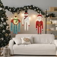 thumbnail image 5 of Gibobby Decoraciones navideñas Hombre de papel Colgante Diseño de escena Decoración de Ventana Santa Colgante Vestir(B), 5 of 5