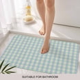 thumbnail image 3 of Blue Green Door Mat&nbsp;Indoor Outdoor Entrance, Non Slip Rug for Kitchen Bathroom Entryway Rug, Grid Checkered Plaid Gingham Lattice Trellis Washable Doormat Floor Mat 24x36 Inch, 3 of 8