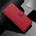 thumbnail image 5 of Compatible with Samsung Galaxy M33 5G Case Premium Leather Cover with Cash Card Slots Soft TPU Back Cover Magnetic Flip Leather Wallet Case - Red, 5 of 5