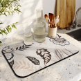 thumbnail image 3 of Elegant Coffee Drying Mat - Absorbent Dish Pad with Non-slip Rubber Back, Perfect for Hiding Stains on Kitchen Counters, Coffee Mat Excellent with Dish Racks and Diatom Mud Coffee Makers, 19.5x12in, 3 of 7