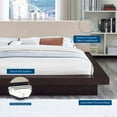 thumbnail image 7 of Modway Freja Queen Fabric Platform Bed in Cappuccino Beige, 7 of 7