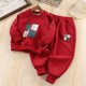thumbnail image 1 of Cowsor 2PC Set for Children Boy Girl Match Kawaii Thermal 2 Piece Tops Tshirts Lingeries Pants Loungewear 2PC Sets Child, 1 of 5