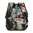 thumbnail image 4 of Suicide Squad Joker Harley Quinn Laptop Backpack Daypack Large Capacity Multipurpose Travel Bags Lightweight Satchel Rucksack, 4 of 6
