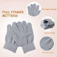thumbnail image 3 of Monebena Kids Winter Beanie Hat Scarf Gloves Set Knit Warm Toddler Winter Cap Gloves Neck Warmer for Boys Girls 1-8 Year M01, 3 of 13