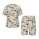 thumbnail image 1 of Balery Garden Of Little Bunnies Conjunto de Pijama Infantil de Manga Corta con Estampado – Ropa de Dormir de Algodón Suave-XX-Large, 1 of 6