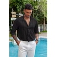 thumbnail image 3 of Playa De Guayabera Cubana Camisas Casual Para Hombre, 3 of 6