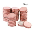 thumbnail image 2 of Bewildely 12 Uds. Tapas de tarro de conservas de boca ancha de 70mm tapas de almacenamiento de sellado tapas de repuesto Cocina y Comedor rosa dorado, 2 of 6