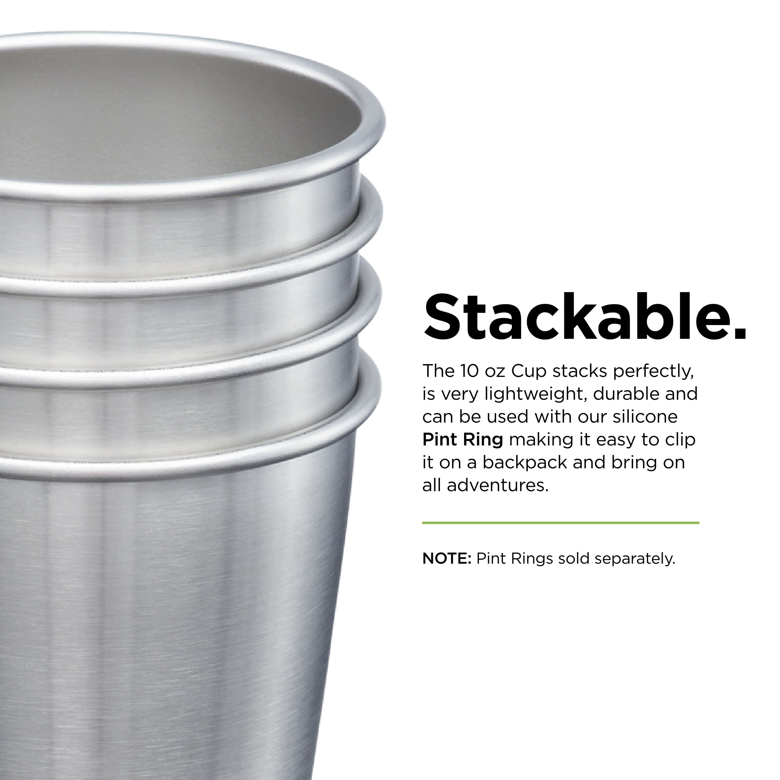 Klean Kanteen 4 Pack 10 Oz Steel Cups Brushed Steel - Walmart.com