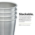 thumbnail image 4 of Klean Kanteen 4 Pack 10 Oz Steel Cups Brushed Steel, 4 of 7
