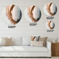 thumbnail image 4 of Designart "Boho Half Circles in Rose Gold V" Modern Shapes Transitional Metal Round Wall Art Prints, 4 of 5