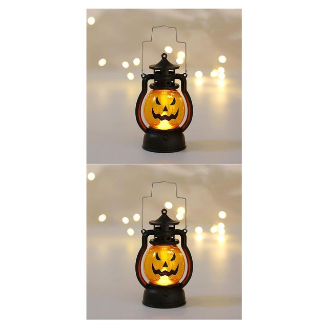 Advancent 2021 nueva Calabaza Calavera LED Pony Linterna Decoración de Halloween Prop Creativo Type1 NO1