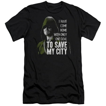 Arrow Save My City S/S Adult 30/1 T-Shirt Black