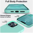 thumbnail image 3 of Compatible with iPhone 13 Pro Max Case, Liquid Silicone Full Body Protective Case with [Anti-Scratch] [Soft Microfiber Lining] [Camera Protective] for iPhone 13 Pro Max 6.7 inch, Sea Blue, 3 of 5
