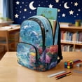thumbnail image 3 of Xoenoiee Dolphin Fish Coral Print Kids School Backpack Casual Travel Daypack Lightweight Schoolbag Backpack Bookbag for Teens Girls Middle School Laptop Backpack with Zipper Pocket, 3 of 7