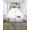 White Sage Green, variant on Green Pumpkin Fall Swag Curtains for Living Room/Bedroom Windows, Striped Thanksgiving Botanical Kitchen Curtains and Valances Set 36 Inch Length, Light Filtering Swags Valance Curtain Panels