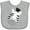 AC-Heather Grey, variant on Inktastic Zebra Boys or Girls Baby Bib