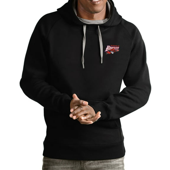 Men's Antigua Black Buffalo Bandits Victory Pullover Hoodie