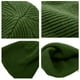 thumbnail image 3 of Paquete de 2 gorros de invierno para mujer, de punto elástico, cálidos y cómodos, plegables, 3 of 5