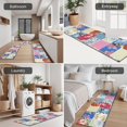 thumbnail image 5 of Patchwork Pioneer Flower Kitchen Rugs Sets Of 3,Kitchen Runner Rugs Non Skid Washable,Decorative Kitchen Floor Mats for Kitchen,Sink,Laundry,17"x30"+ 17"x47" + 17"x59", 5 of 6