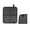 A001- Black, variant on Black Foldable Outdoor Picnic Mat Waterproof Sand Proof Beach Blanket Lightweight Portable Compact Carabiner Mat for Hiking Camping Park Travel 1 Pack