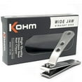 kohm toenail clipper for thick nails 4mm wide jaw opening, straight