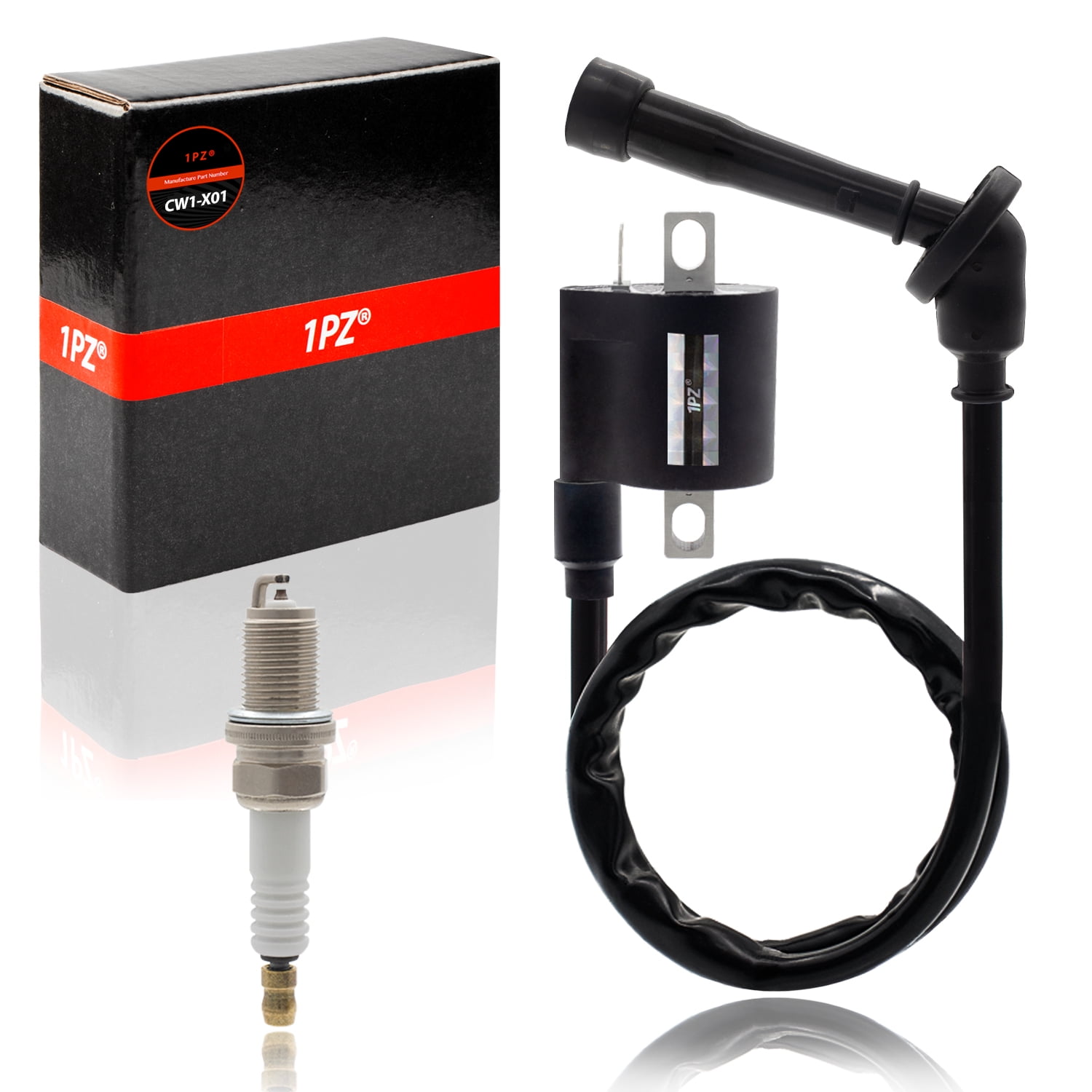 1PZ CW1X01 Ignition Coil Spark Plug Replacement for Yamaha Raptor 660R