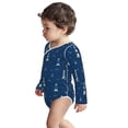thumbnail image 3 of Xecao Lighthouses and Anchors Print Baby unisex-baby Cotton Long-sleeve Bodysuits-12 Months, 3 of 6
