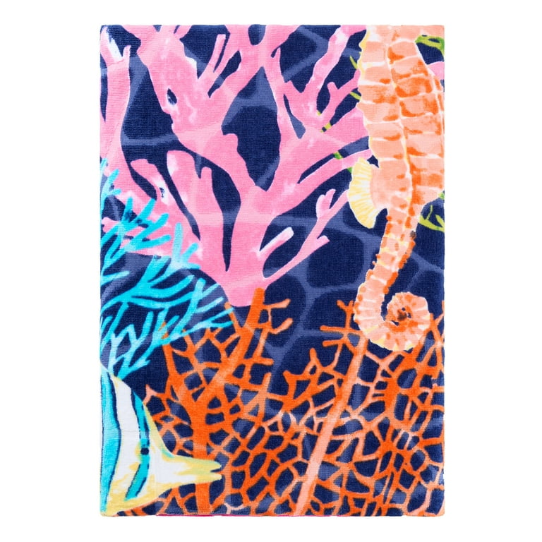 Better Homes & Gardens Oversized Cotton Multi-Color Coral