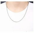 thumbnail image 4 of K-KED Real Sterling Silver Chain For Men 2mm/3mm/4mm/5mm Wheat Chain Silver Necklace-3mm-28inch, 4 of 9