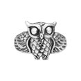 thumbnail image 4 of Vintage Midnight Owl Night Retro Animal .925 Sterling Silver Ring-7, 4 of 7