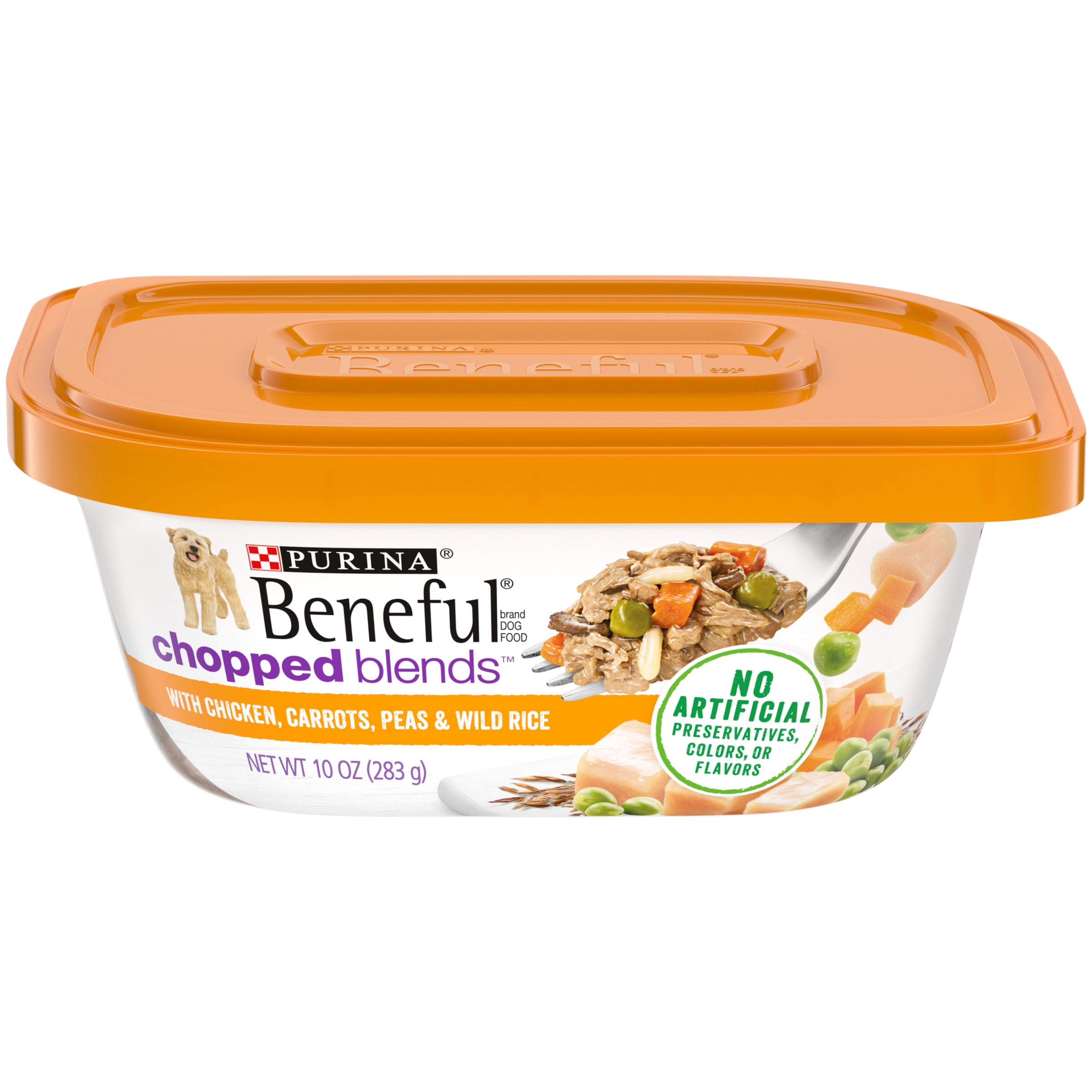 Purina Beneful High Protein Real Chicken Gravy Wet Dog Food, 10 oz Tub