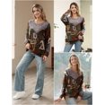 thumbnail image 4 of Jersey YESNO de punto extragrande estampado para mujer, 2XL S01, 4 of 5
