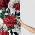 thumbnail image 3 of PRATYUS  Vintage Floral Shower Curtain with Hooks,Peony Rose Flower Blossom Bathroom Curtain Red Pink White,Waterproof Polyester Fabric Bathroom Accessories 60x72, 3 of 7