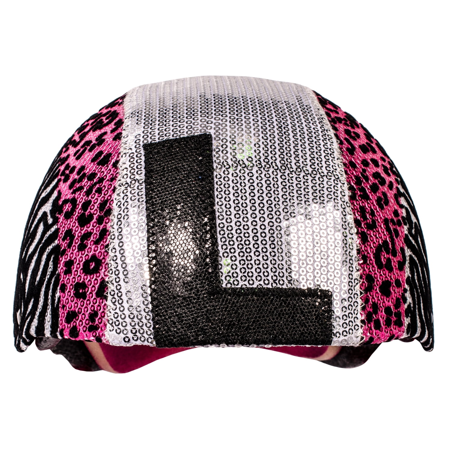 leopard print bike helmet