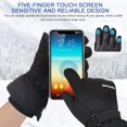 thumbnail image 3 of Ski Gloves for Men Women, Waterproof Winter Snow Gloves, Touchscreen Winter Warm Gloves for Skiing Skating Snowboarding Snowmobile, 3 of 7
