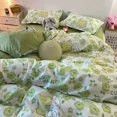 thumbnail image 1 of Ins Style Bedding Set Fashion Solid Color Washable Duvet Cover Without Comforter Pillowcases Sheet for Student Soft Home Textile, 1 of 5