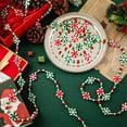 thumbnail image 4 of Triani 6.5Ft Peppermint Christmas Tree Bead Garlands Red White Green Candy Beaded Wreath Peppermint Hanging Xmas Tree Garland Fireplace Ornaments Christmas Party Decorations, 4 of 7