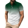 thumbnail image 2 of QATAINLAV Men's Golf Shirts Summer Short Sleeve Polos Shirt Muscle Fit Button Down Lapel Athletic Tops Casual Breathable Blouses Green M Prime Sales Today, 2 of 5