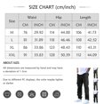 thumbnail image 3 of Men's Cargo Straight Leg Pants, Loose Solid Elastic Drawstring Waist Casual Outdoor Athletic Trousers with Multi-Pocket Army Green 2XL, 3 of 6