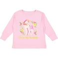 thumbnail image 3 of Inktastic I Love My Mommy Unicorn with Pink and Yellow Flowers Boys or Girls Long Sleeve Toddler T-Shirt, 3 of 5