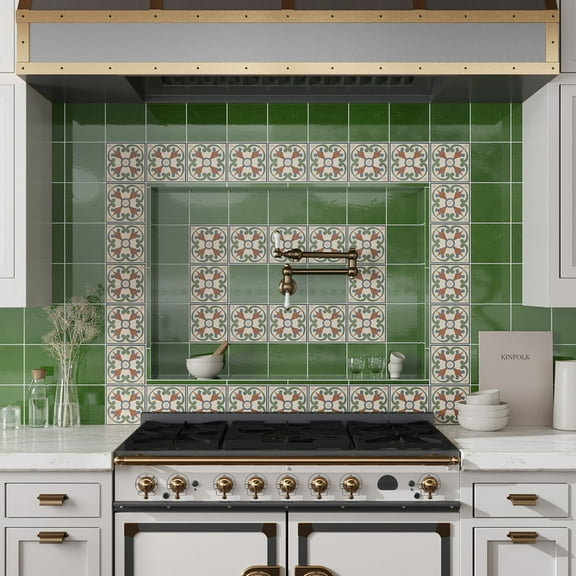 Terralis 0.6 x 12 in. Glossy Deep Forest Green Porcelain Bullnose Trim Wall and Floor Tile (0.5 sq ft/case) - 10 Pack